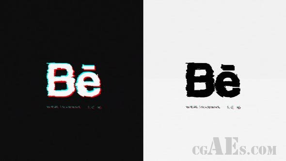 干扰故障LOGO展示AE模板-VIDEOHIVE – GLITCH LOGO REVEAL – 25697244