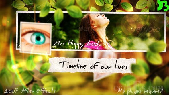 爱生活视频包装AE模板-VIDEOHIVE – TIMELINE OF OUR LIVES 5219140