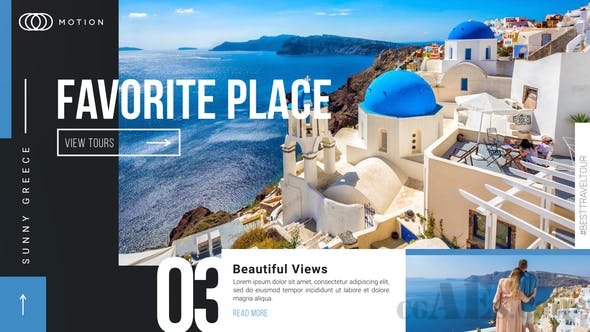 旅游度假片头包装-VIDEOHIVE – FAVORITE PLACE – TRAVEL HOLIDAY PROMOTION – 25710012