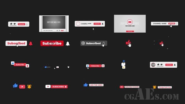YOUTUBE订阅者包-VIDEOHIVE – YOUTUBE SUBSCRIBER PACK – 25719512