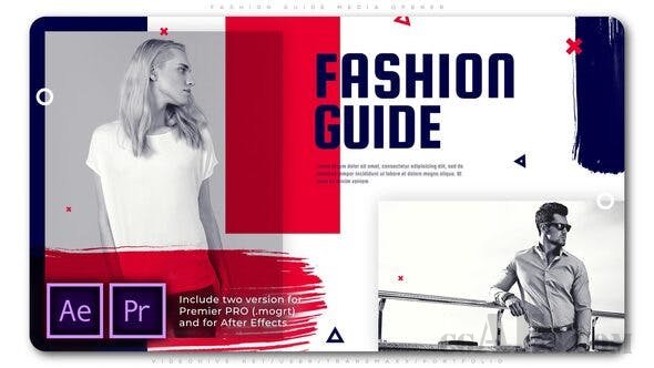 时尚指南短片包装-VIDEOHIVE – FASHION GUIDE MEDIA OPENER – 25719580