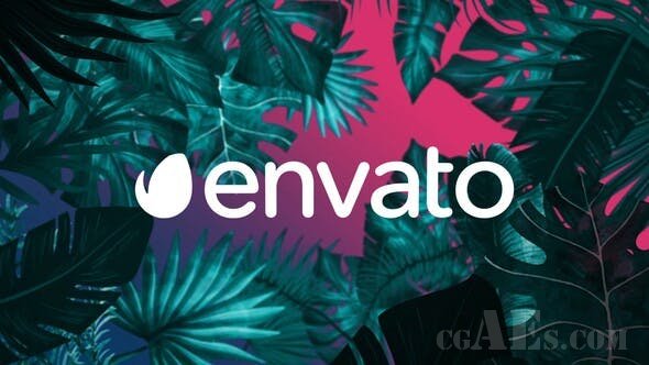 热带夜景LOGO展示-VIDEOHIVE – NIGHT TROPICAL LOGO – 25664161