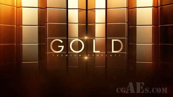 演示颁奖片头包装AE模板-VIDEOHIVE – GOLD – 22760084