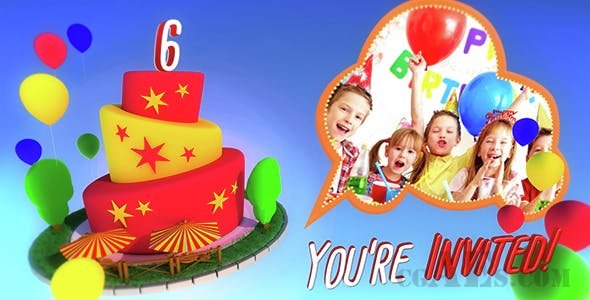 儿童生日视频相册包装-VIDEOHIVE – MY BIRTHDAY PARTY 15102357