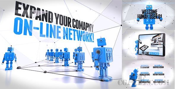 机器人促销视频包装-VIDEOHIVE – ROBOT PROMO INTRO 10438925