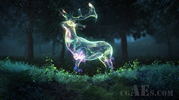 魔术自然粒子LOGO包装-VIDEOHIVE – MAGIC NATURE PARTICLES LOGO – 25782950