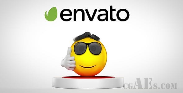 跳跃的表情符号LOGO包装展示-VIDEOHIVE – JUMPING EMOJI LOGO REVEAL 20481501