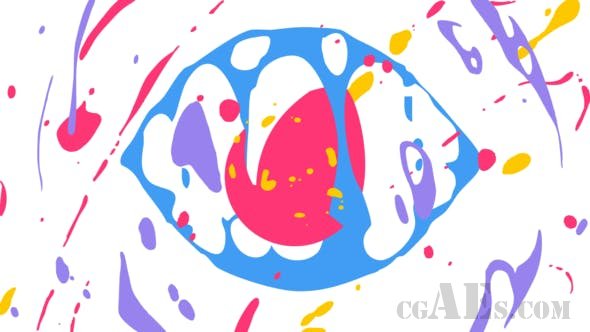 液体飞溅卡通LOGO展示-VIDEOHIVE – LIQUID SPLASH CARTOON LOGO 23625575