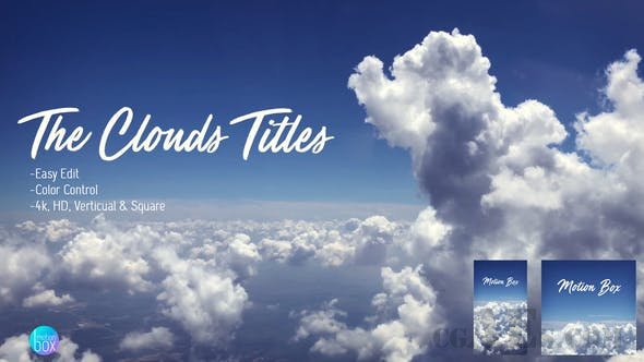 空中云标题包装AE模板-VIDEOHIVE – THE CLOUDS TITLES – 24599742