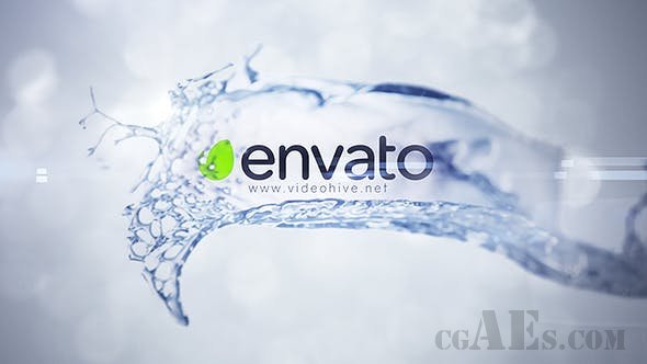 液体飞溅效果LOGO展示-VIDEOHIVE – SPLASH LOGO 18174607