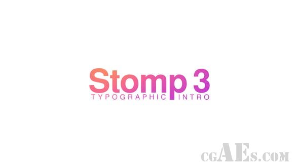 跳动字节简介-VIDEOHIVE – STOMP 3 – TYPOGRAPHIC INTRO 23876109