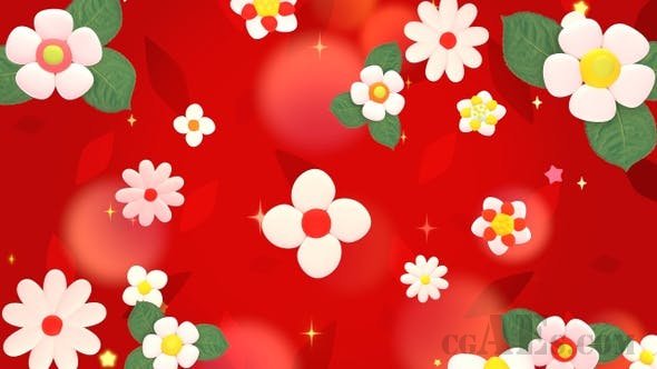 花背景-VIDEOHIVE – FLOWERS BACKGROUND 25443167