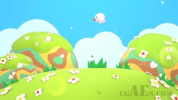 花山和鸟-VIDEOHIVE – FLOWERS MOUNTAIN AND BIRDS 25579211