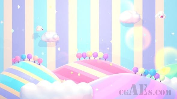 卡通山脉-VIDEOHIVE – CUTE MOUNTAINS 25636329