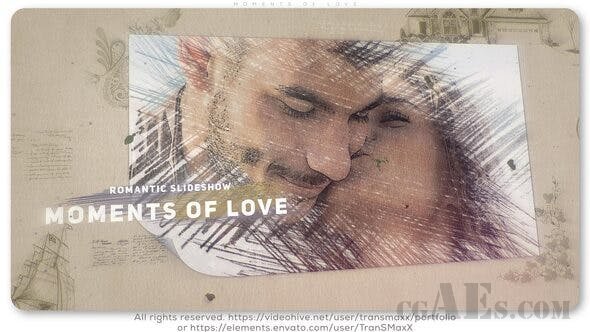 婚礼相册模板-VIDEOHIVE – MOMENTS OF LOVE 25802875