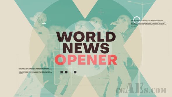 世界新闻片头包装-VIDEOHIVE – WORLD NEWS OPENER – 25773059