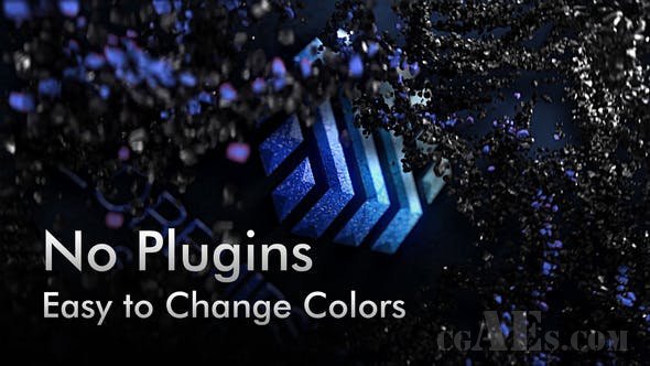 5种颜色黑岩粒子预设-VIDEOHIVE – BLACK ROCK PARTICLES. 5 COLOR PRESETS. – 25827686