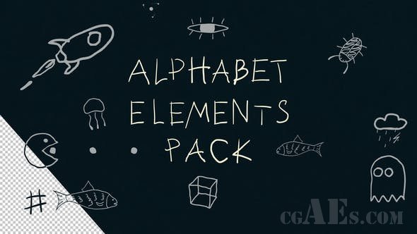 字母元素-VIDEOHIVE – ALPHABET ELEMENTS 25752244