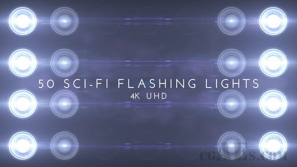 科幻50多种灯光效果-VIDEOHIVE – SCI FI FLASHING 50 LIGHTS 25825362