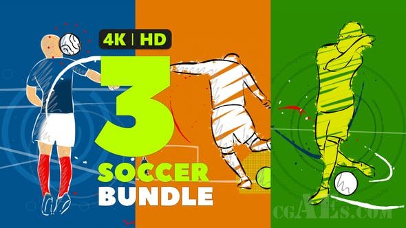 足球运动包-VIDEOHIVE – THE SOCCER SPORT BUNDLE – 24253092
