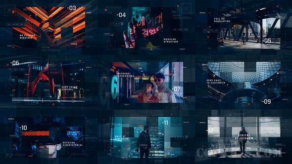 科幻数码幻灯片-VIDEOHIVE – SCI-FI DIGITAL SLIDESHOW – 25888427