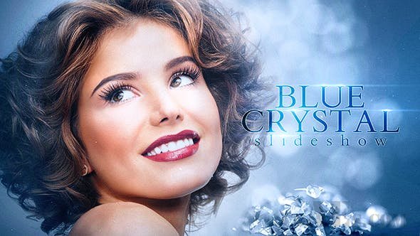蓝色水晶幻灯片-VIDEOHIVE – BLUE CRYSTAL SLIDESHOW – 21243466