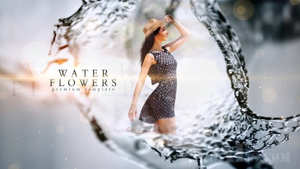 水花幻灯片-VIDEOHIVE – WATER FLOWER SLIDESHOW – 22455754