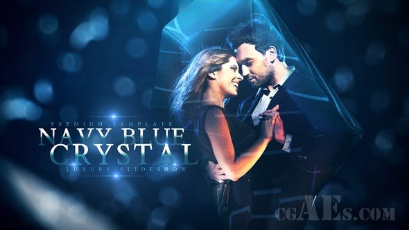 蓝水晶视频包装-VIDEOHIVE – NAVY BLUE CRYSTAL – 22504592