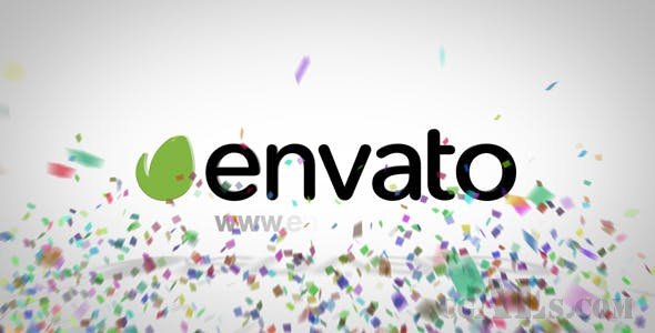 五彩纸屑LOGO展示-VIDEOHIVE – CONFETTI LOGO REVEAL 7122112