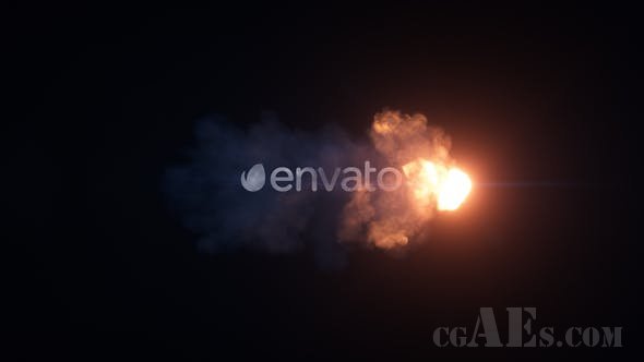 电影火光LOGO展示-VIDEOHIVE – CINEMATIC FIRE REVEAL – 25615405