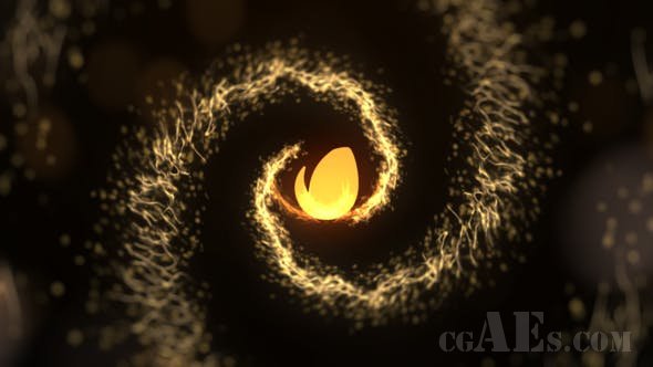 金色粒子简介-VIDEOHIVE – GOLDEN PARTICLES INTRO – 22778505