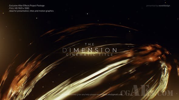 维度电影标题-VIDEOHIVE – DIMENSION CINEMATIC TITLE – 26052999