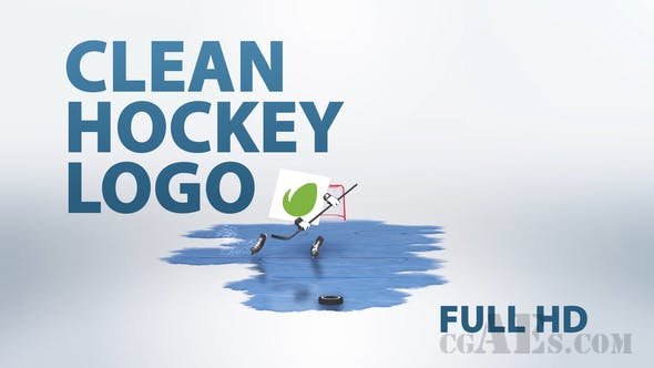 简洁曲棍球LOGO包装-VIDEOHIVE – CLEAN HOCKEY LOGO – 22973257