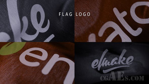 旗帜LOGO展示-VIDEOHIVE – FLAG LOGO 26027658