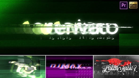 撕裂风格LOGO展示-VIDEOHIVE – GLITCH REVEAL – PREMIERE PRO 25952312