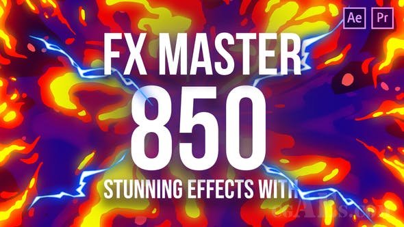 FX大师-卡通动作元素-VIDEOHIVE – FX MASTER – CARTOON ACTION ELEMENTS – 26021811 – SCRIPT AFTER EFFECTS & PREMIERE PRO