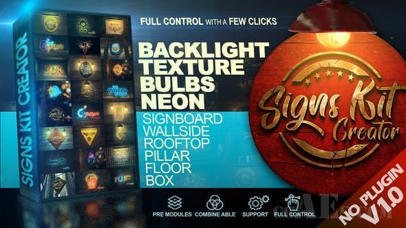 标志套件创建者-VIDEOHIVE – SIGNS KIT CREATOR – 26053118