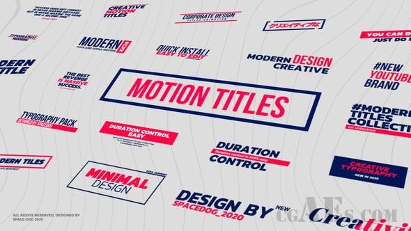 动态标题包装-VIDEOHIVE – MOTION TITLES & LOWER THIRDS | FCPX 26133775