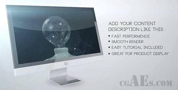 监控显示器包装-VIDEOHIVE – MONITOR DISPLAY PROMO 19296705