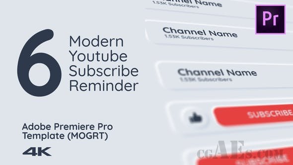 订阅视频包-VIDEOHIVE – MODERN YOUTUBE SUBSCRIBE PACK 25872212