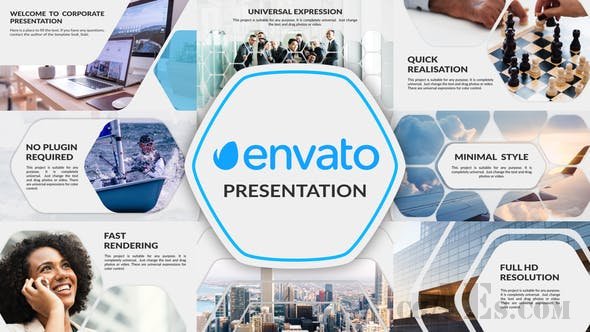 干净的演示文稿-VIDEOHIVE – CLEAN PRESENTATION 23042337