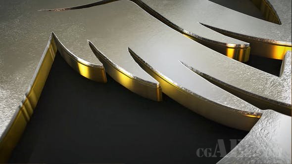 金色3D LOGO展示AE模板-VIDEOHIVE – GOLD LOGO REVEAL 2 – 22143436