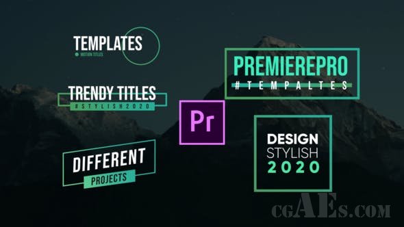 标题模板-VIDEOHIVE – MODERN TITLES- PREMIERE PRO 26209461