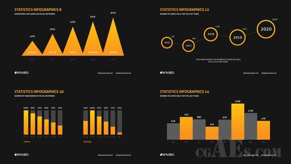 公司信息图表演示-VIDEOHIVE – COMPANY INFOGRAPHICS PRESENTATION 26117287