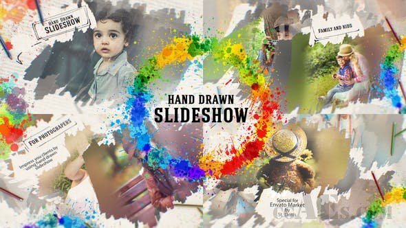 手绘幻灯片展示-VIDEOHIVE – HAND DRAWN SLIDESHOW – 26144584