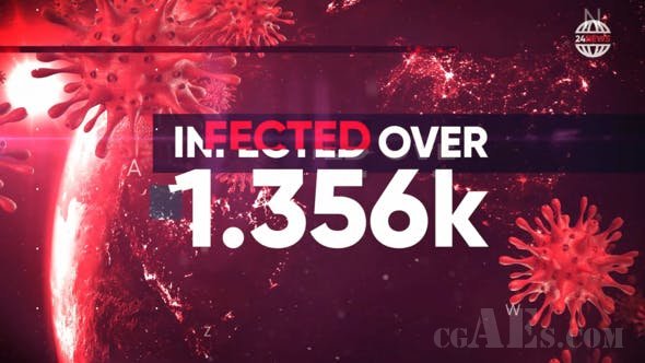 热点新闻包装-VIDEOHIVE – PANDEMIA – HOT NEWS, STATS, POLITICS OPENER 26139337