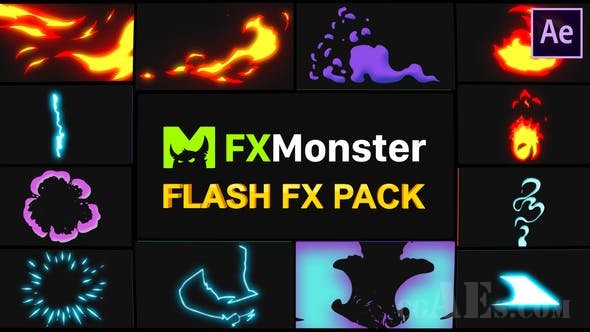 FLASH特效元素-VIDEOHIVE – FLASH FX ELEMENTS | AFTER EFFECTS 26202794