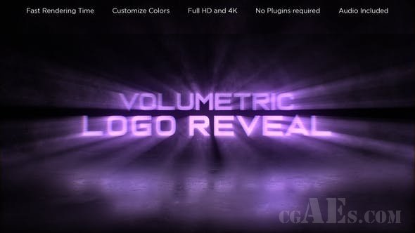 科技感重影LOGO展示片头-VIDEOHIVE – VOLUMETRIC LOGO REVEAL 26338578