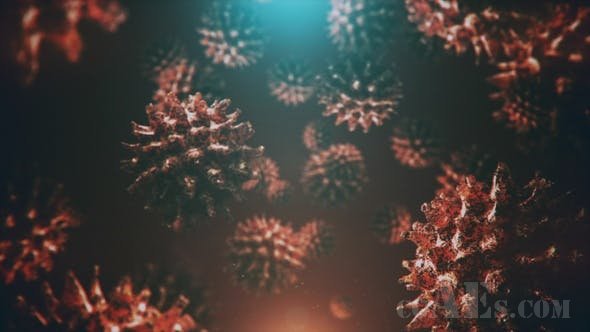 新冠病毒背景4K-VIDEOHIVE – NEW DANGEROUS VIRUS BACKGROUND 4K 26342092