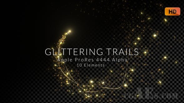 闪闪发光的轨迹包-VIDEOHIVE – GLITTERING TRAILS PACK 26423015